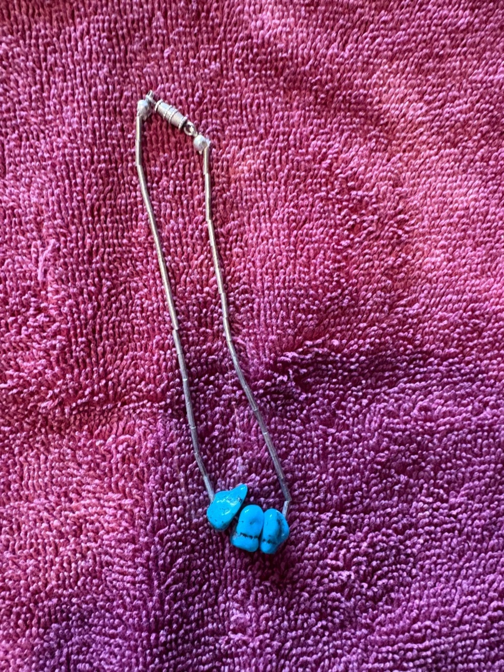 turquoise silver-tone bracelet